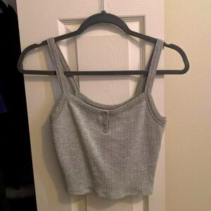 Gray, Comfy crop-top